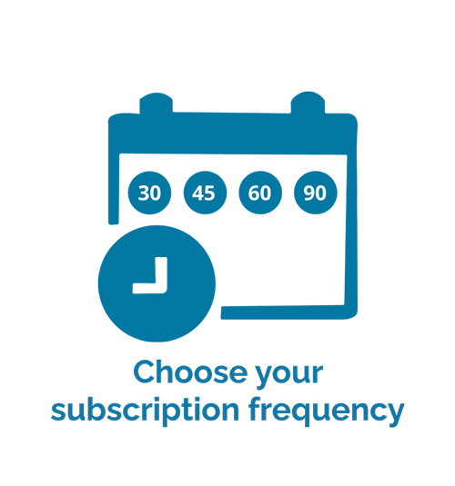 Choose your subscription frequency icon