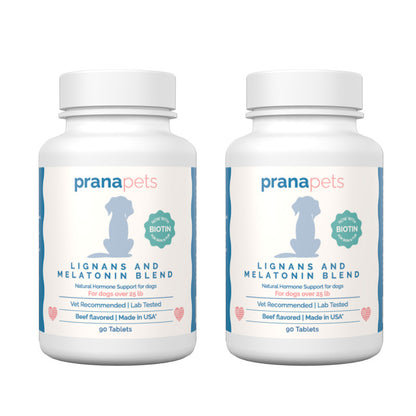 Lignans and Melatonin Blend for Dogs with Biotin