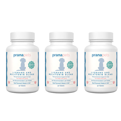Lignans and Melatonin Blend for Dogs with Biotin