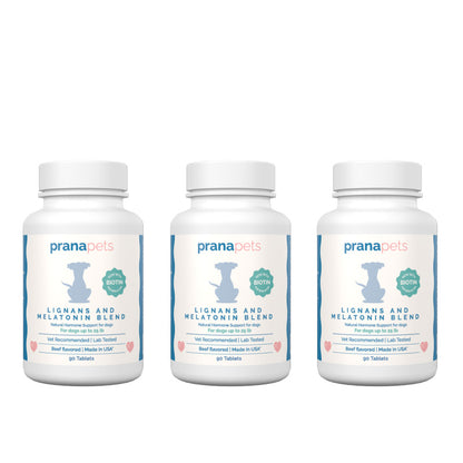 Lignans and Melatonin Blend for Dogs with Biotin