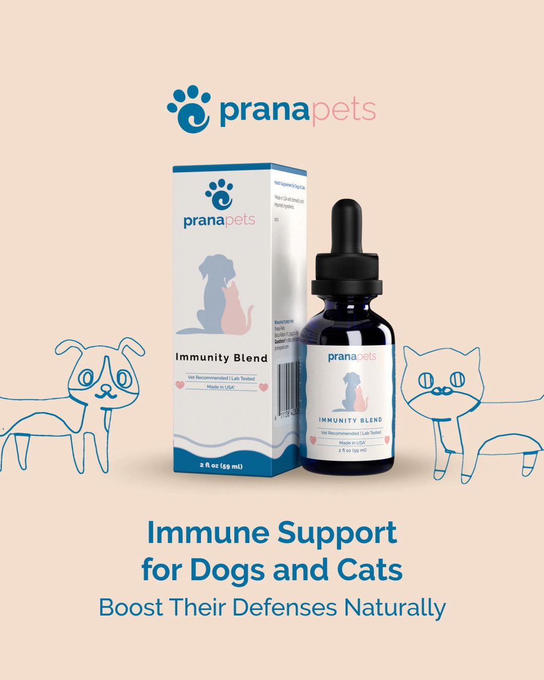 Prana Pets Immunity Blend Immune Support for Dogs and Cats